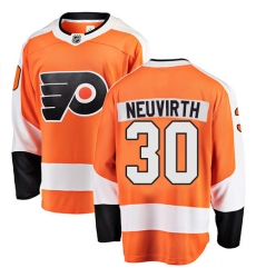 Men's Philadelphia Flyers #30 Michal Neuvirth Fanatics Branded Orange Home Breakaway NHL Jersey