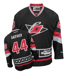 Youth Reebok Carolina Hurricanes #44 Julien Gauthier Premier Black Third NHL Jersey