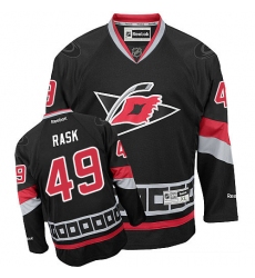 Youth Reebok Carolina Hurricanes #49 Victor Rask Authentic Black Third NHL Jersey