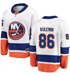 Youth New York Islanders #86 Nikolay Kulemin Fanatics Branded White Away Breakaway NHL Jersey