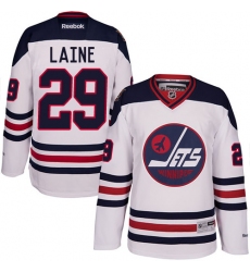 Men's Reebok Winnipeg Jets #29 Patrik Laine Authentic White 2016 Heritage Classic NHL Jersey