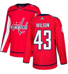 Men's Adidas Washington Capitals #43 Tom Wilson Premier Red Home NHL Jersey