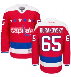 Women's Reebok Washington Capitals #65 Andre Burakovsky Authentic Red Third NHL Jersey