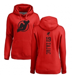 NHL Women's Adidas New Jersey Devils #19 Travis Zajac Red One Color Backer Pullover Hoodie