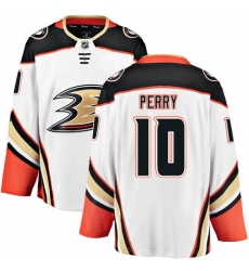 Youth Anaheim Ducks #10 Corey Perry Fanatics Branded White Away Breakaway NHL Jersey