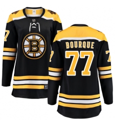 Women's Boston Bruins #77 Ray Bourque Authentic Black Home Fanatics Branded Breakaway NHL Jersey