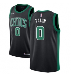 Men's Adidas Boston Celtics #0 Jayson Tatum Swingman Black NBA Jersey - Statement Edition
