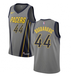 Youth Nike Indiana Pacers #44 Bojan Bogdanovic Swingman Gray NBA Jersey - City Edition