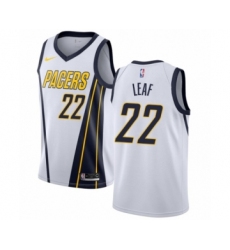 Youth Nike Indiana Pacers #22 T. J. Leaf White Swingman Jersey - Earned Edition