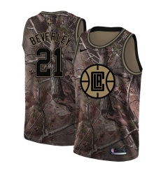 Youth Nike Los Angeles Clippers #21 Patrick Beverley Swingman Camo Realtree Collection NBA Jersey
