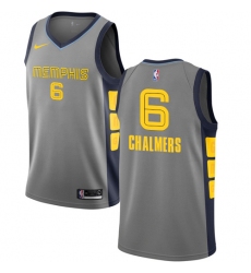 Women's Nike Memphis Grizzlies #6 Mario Chalmers Swingman Gray NBA Jersey - City Edition