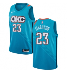 Women's Nike Oklahoma City Thunder #23 Terrance Ferguson Swingman Turquoise NBA Jersey - City Edition