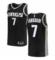 Men's Nike Sacramento Kings #7 Skal Labissiere Swingman Black NBA Jersey Statement Edition