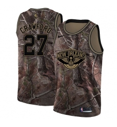 Men's Nike New Orleans Pelicans #27 Jordan Crawford Swingman Camo Realtree Collection NBA Jersey