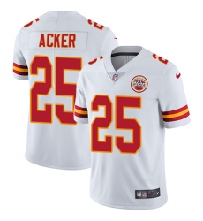 Youth Nike Kansas City Chiefs #25 Kenneth Acker White Vapor Untouchable Limited Player NFL Jersey