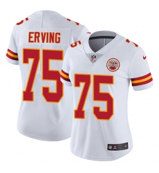 Women's Nike Kansas City Chiefs #75 Cameron Erving White Vapor Untouchable Limited Player NFL Jersey
