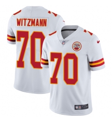 Youth Nike Kansas City Chiefs #70 Bryan Witzmann White Vapor Untouchable Limited Player NFL Jersey