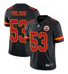 Men's Nike Kansas City Chiefs #53 Ramik Wilson Limited Black Rush Vapor Untouchable NFL Jersey