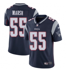 Youth Nike New England Patriots #55 Cassius Marsh Navy Blue Team Color Vapor Untouchable Limited Player NFL Jersey
