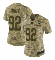 Women's Nike Indianapolis Colts #92 Margus Hunt Limited Camo 2018 Salute to Service NFL Jersey