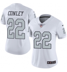 Women's Nike Oakland Raiders #28 Gareon Conley Limited White Rush Vapor Untouchable NFL Jersey