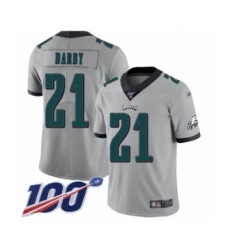 Youth Philadelphia Eagles #21 Ronald Darby Limited Silver Inverted Legend 100th Season Football Jersey