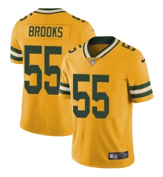 Men's Nike Green Bay Packers #55 Ahmad Brooks Elite Gold Rush Vapor Untouchable NFL Jersey