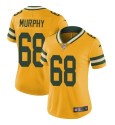 Women's Nike Green Bay Packers #68 Kyle Murphy Limited Gold Rush Vapor Untouchable NFL Jersey
