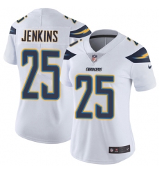 Women's Nike Los Angeles Chargers #25 Rayshawn Jenkins White Vapor Untouchable Limited Player NFL Jersey