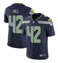 Men's Nike Seattle Seahawks #42 Delano Hill Navy Blue Team Color Vapor Untouchable Limited Player NFL Jersey