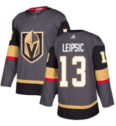 Men's Adidas Vegas Golden Knights #13 Brendan Leipsic Premier Gray Home NHL Jersey