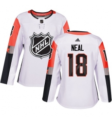 Women's Adidas Vegas Golden Knights #18 James Neal Authentic White 2018 All-Star Pacific Division NHL Jersey