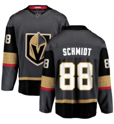 Men's Vegas Golden Knights #88 Nate Schmidt Authentic Black Home Fanatics Branded Breakaway NHL Jersey