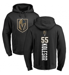 NHL Adidas Vegas Golden Knights #55 Keegan Kolesar Black Backer Pullover Hoodie