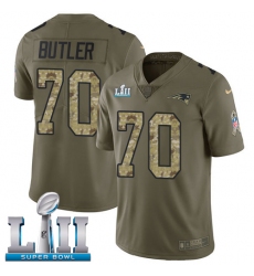 Youth Nike New England Patriots #70 Adam Butler Limited Olive/Camo 2017 Salute to Service Super Bowl LII NFL Jersey