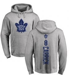 NHL Adidas Toronto Maple Leafs #8 Connor Carrick Ash Backer Pullover Hoodie