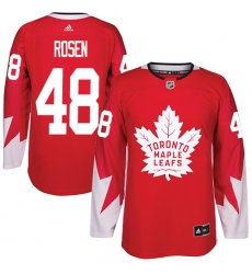 Men's Adidas Toronto Maple Leafs #48 Calle Rosen Authentic Red Alternate NHL Jersey