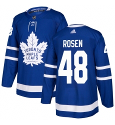 Men's Adidas Toronto Maple Leafs #48 Calle Rosen Authentic Royal Blue Home NHL Jersey