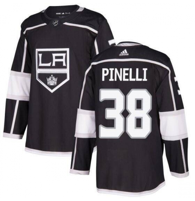 Men's Los Angeles Kings #38 Francesco Pinelli Black Stitched Hockey Jersey