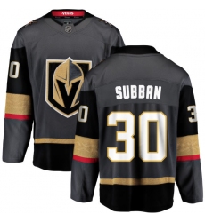Men's Vegas Golden Knights #30 Malcolm Subban Authentic Black Home Fanatics Branded Breakaway NHL Jersey