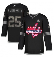 Men's Adidas Washington Capitals #25 Devante Smith-Pelly Black Authentic Classic Stitched NHL Jersey