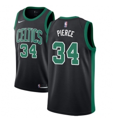 Men's Adidas Boston Celtics #34 Paul Pierce Authentic Black NBA Jersey - Statement Edition