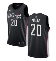 Youth Nike Washington Wizards #20 Jodie Meeks Swingman Black NBA Jersey - City Edition