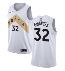 Women's Nike Toronto Raptors #32 KJ McDaniels Swingman White NBA Jersey - City Edition