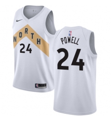 Men's Nike Toronto Raptors #24 Norman Powell Swingman White NBA Jersey - City Edition