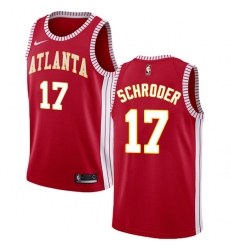Women's Nike Atlanta Hawks #17 Dennis Schroder Authentic Red NBA Jersey Statement Edition