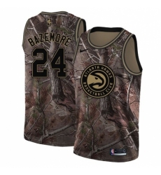 Men's Nike Atlanta Hawks #24 Kent Bazemore Swingman Camo Realtree Collection NBA Jersey