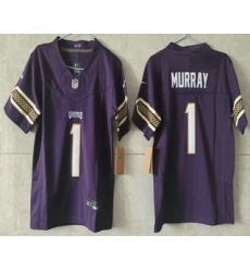 Women's Minnesota Vikings #1 Kyler Murray Purple 2026 FUSE Rivalries Collection Limited Stitched Jersey