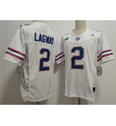 Men's Florida Gators #2 DJ Lagway White F.U.S.E. Stitched Jersey