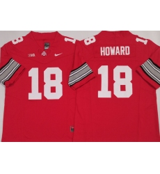 Men's Ohio State Buckeyes #18 Will Howard Red 2025 F.U.S.E. Limited Stitched Jersey